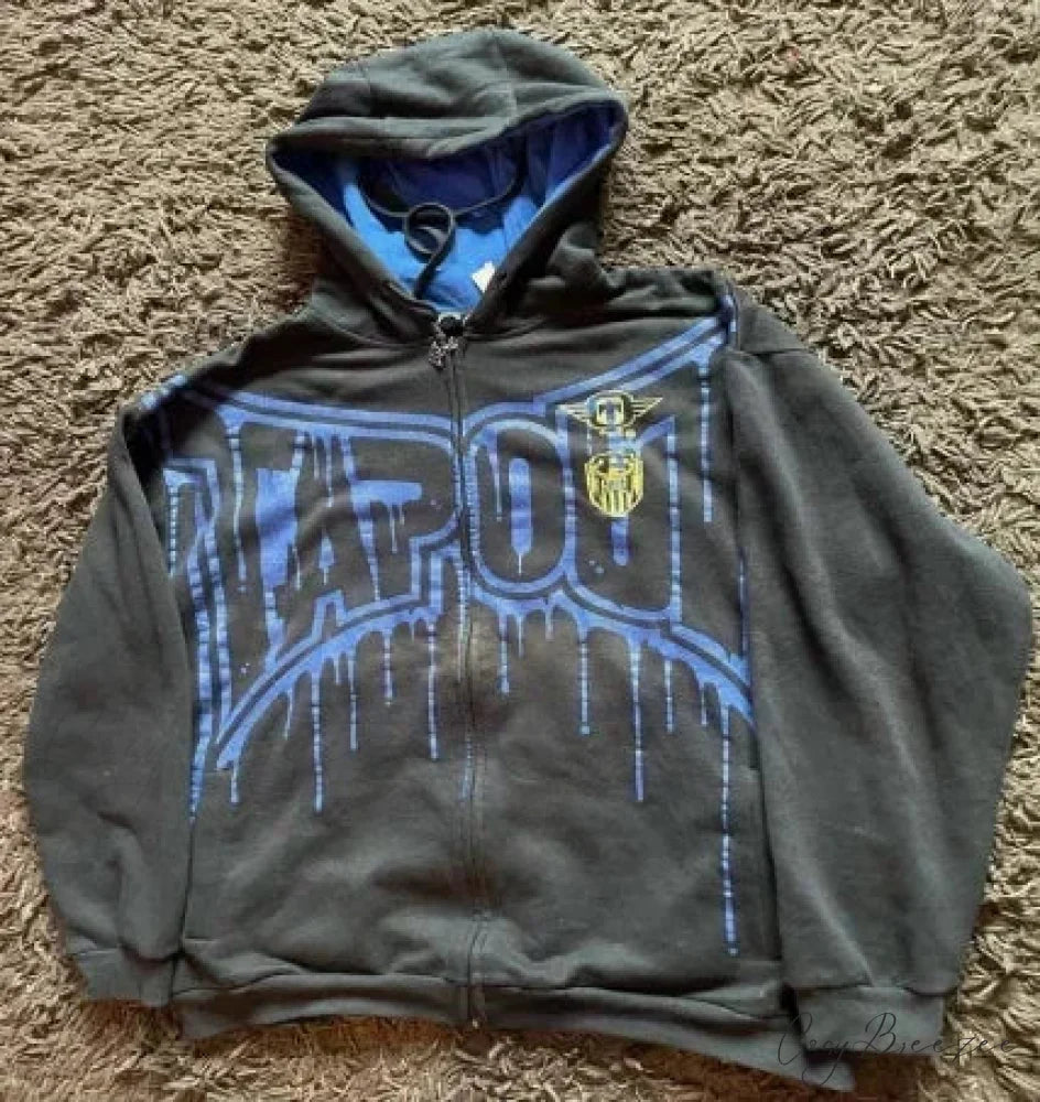 Angel Wing Functional Pleat Hoodie grey / S hoodies-241228