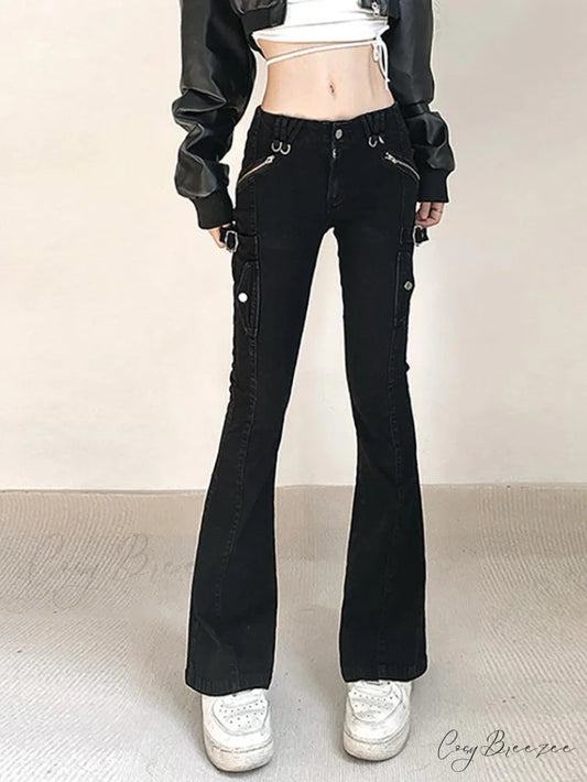 Anime Printed Long Trendy Sleeve Mesh Crop Top Black / S