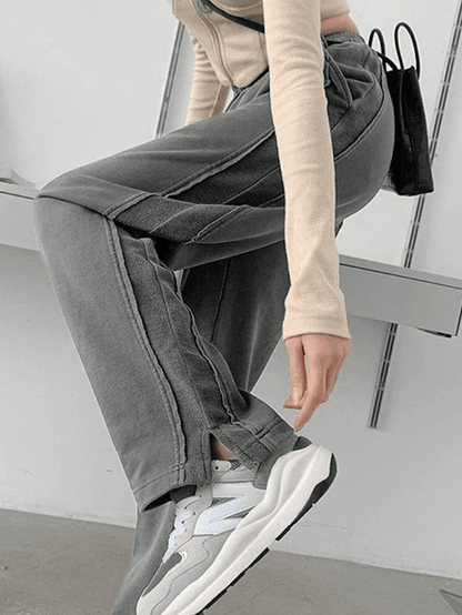 Ankle Flare Graceful Black Cargo Jeans