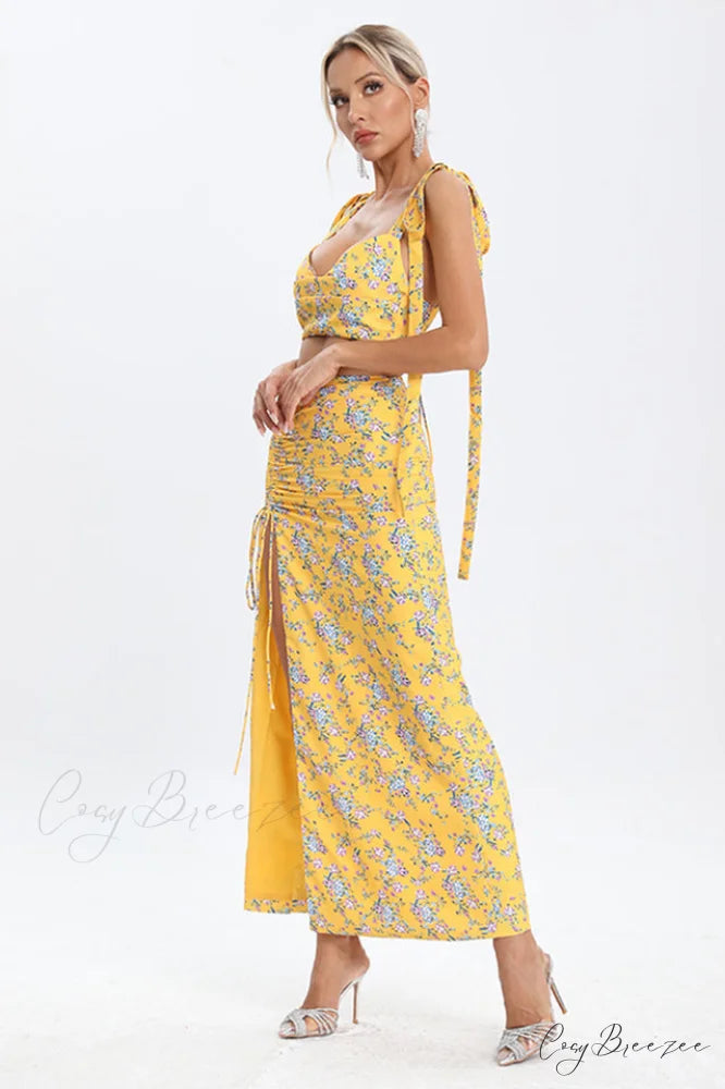 Annabella Floral Stylish Two Piece Set