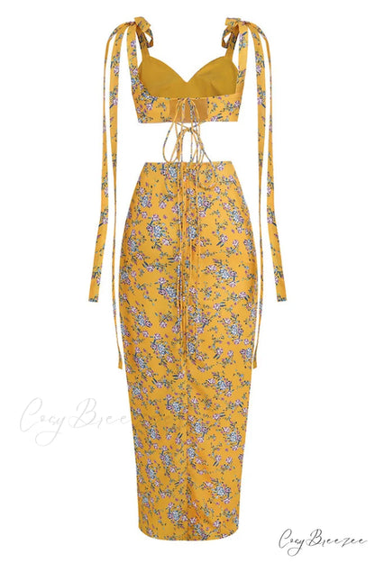 Annabella Floral Stylish Two Piece Set