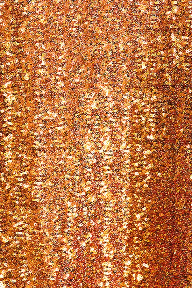 Annie Sequin Mini Charming Dress In Orange