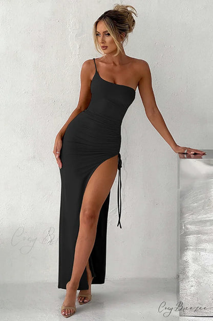 Aria One Stylish Shoulder Gown S / Black