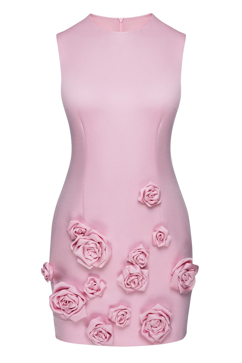 Ariana 3D Graceful Floral Mini Dress