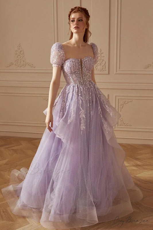 Ariya Embellished Graceful Maxi Dress Lavender / 2