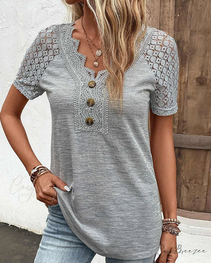 Arm Brief Lace T Shirt