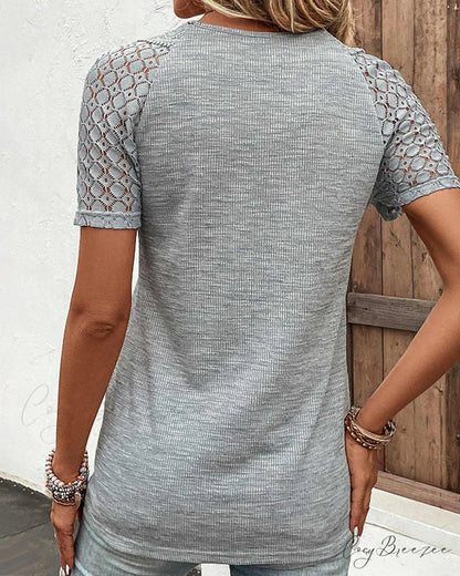 Arm Brief Lace T Shirt