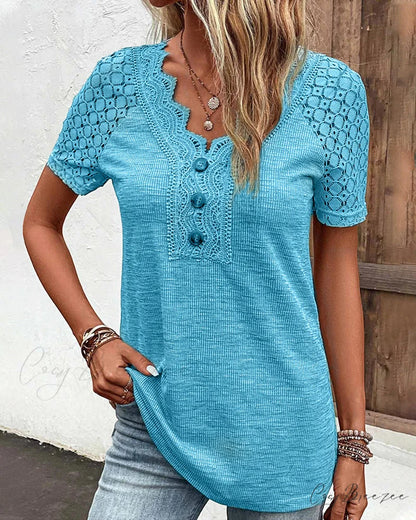 Arm Brief Lace T Shirt
