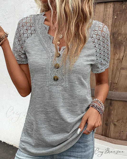 Arm Brief Lace T Shirt
