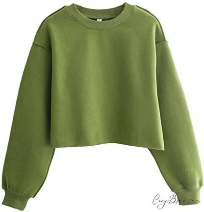 Arm Loose Hoodie Oversized Size Crop Fit - Long Cotton Harajuku - Streetwear Casual - Plus - Women’s Pullover Ropa