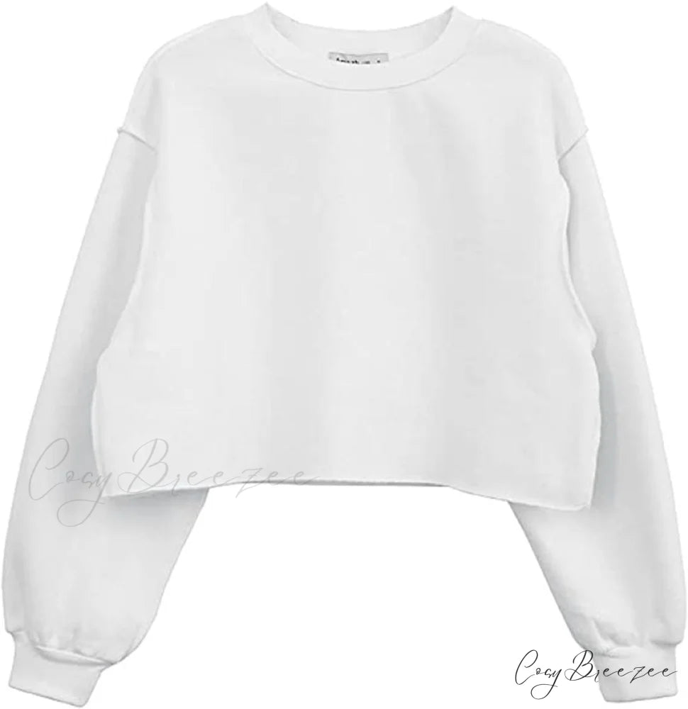 Arm Loose Hoodie Oversized Size Crop Fit - Long Cotton Harajuku - Streetwear Casual - Plus - Women’s Pullover Ropa