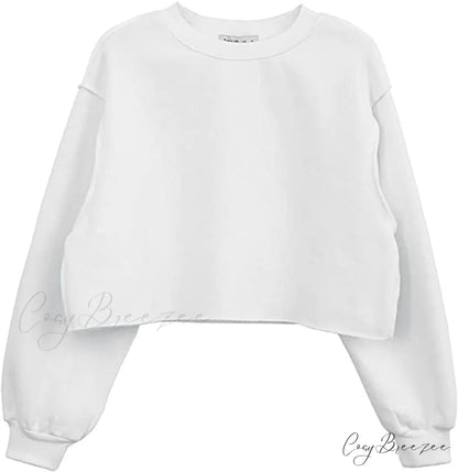 Arm Loose Hoodie Oversized Size Crop Fit - Long Cotton Harajuku - Streetwear Casual - Plus - Women’s Pullover Ropa