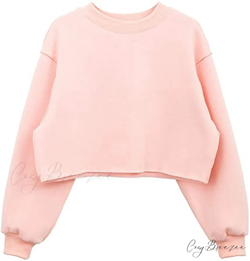 Arm Loose Hoodie Oversized Size Crop Fit - Long Cotton Harajuku - Streetwear Casual - Plus - Women’s Pullover Ropa