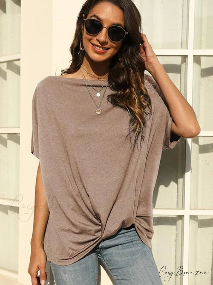 Arm One Brief Shoulder Tee Dust Storm / S