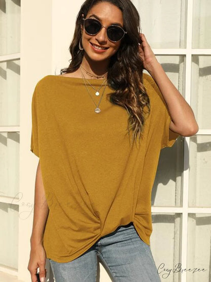 Arm One Brief Shoulder Tee Honey / S