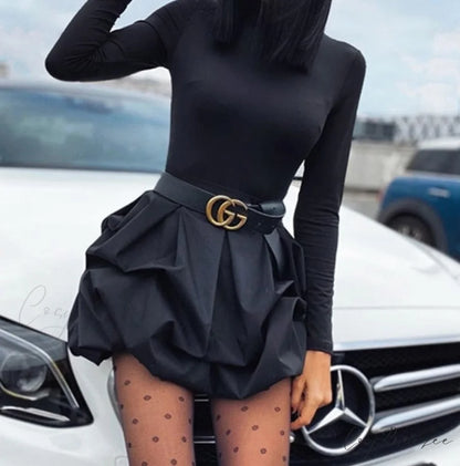 Arm Party - Bud Long - Solid Mini - Gown Black Gown Women’s black / S
