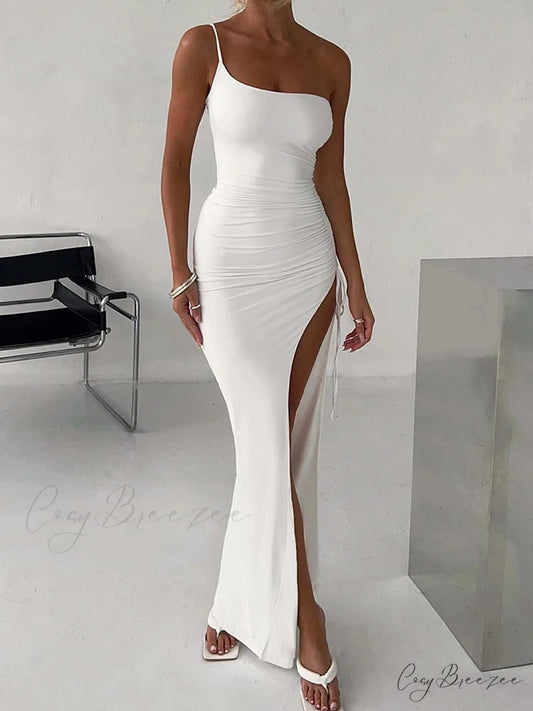 ARYA Elegant MAXI DRESS White / S