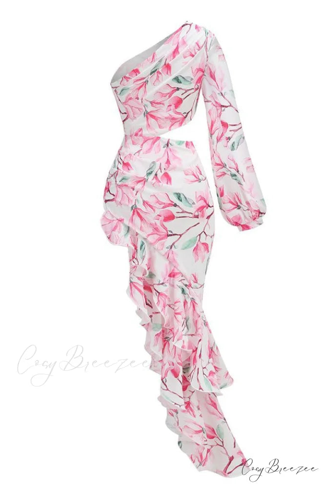 Asfrid Printed Stylish Maxi Dress