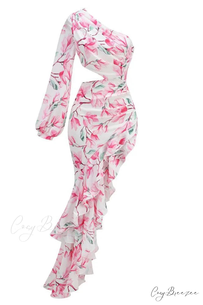 Asfrid Printed Stylish Maxi Dress XS / 2#