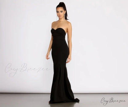 Aspyn Strapless Sweetheart Charming Mermaid Formal Dress