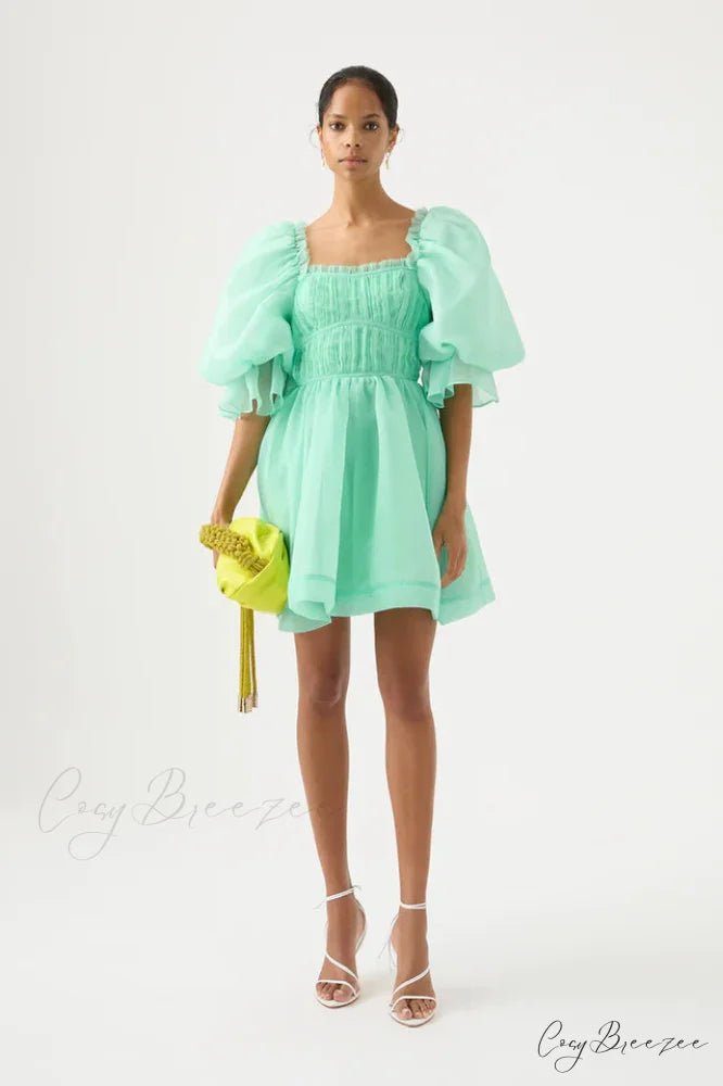 Astrid Tie Stylish Back Mini Dress