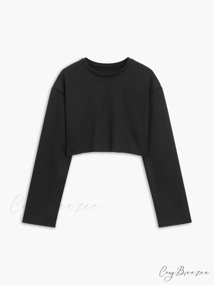 Athleisure Long Sleeve Trendy Three Piece Shorts Set