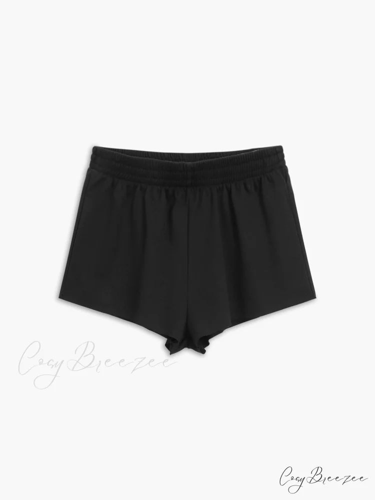 Athleisure Long Sleeve Trendy Three Piece Shorts Set