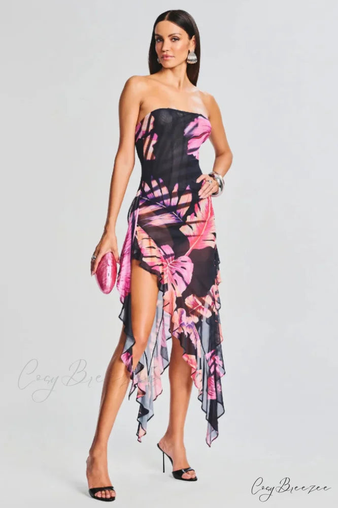 Atlas Tropical Stylish Leaf Dress