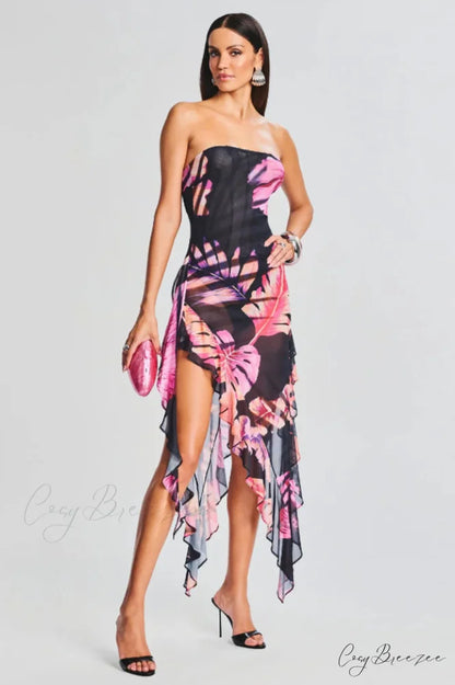 Atlas Tropical Stylish Leaf Dress