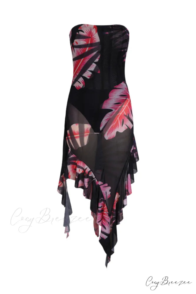 Atlas Tropical Stylish Leaf Dress S / Tropical Leaf