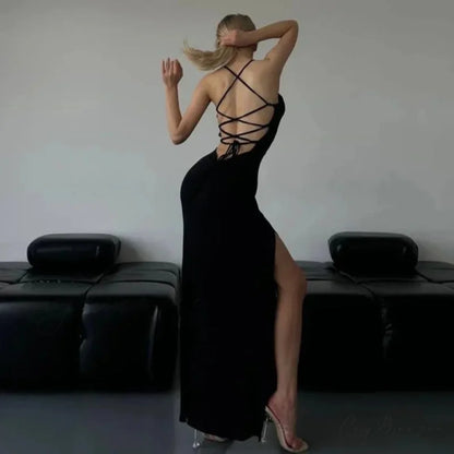 AURELIA Elegant MAXI DRESS Black / S