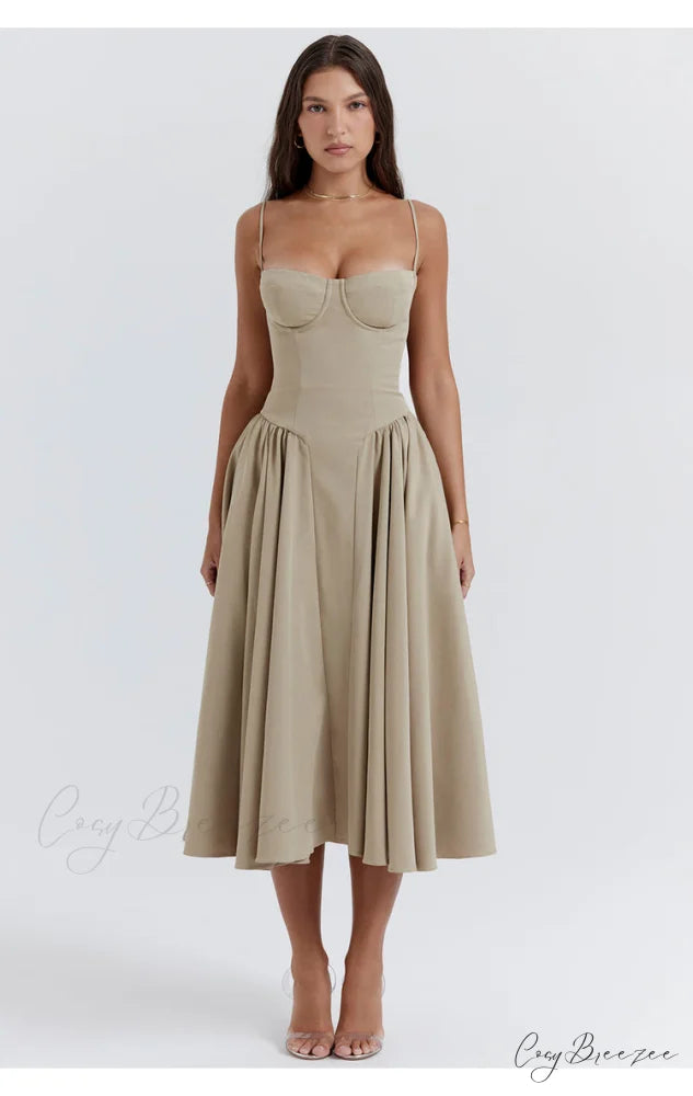 Aurora Midi/Maxi Stylish Bustier Corset Dress