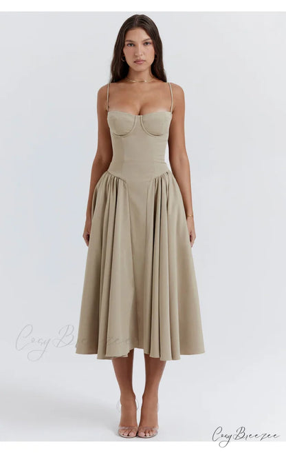 Aurora Midi/Maxi Stylish Bustier Corset Dress