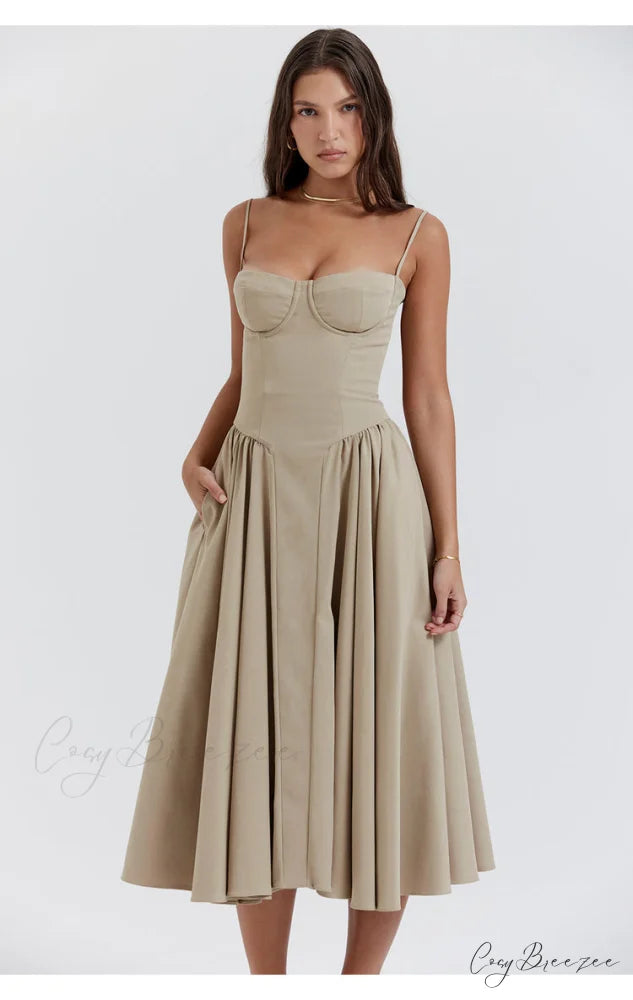 Aurora Midi/Maxi Stylish Bustier Corset Dress