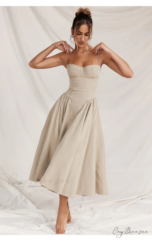 Aurora Midi/Maxi Stylish Bustier Corset Dress