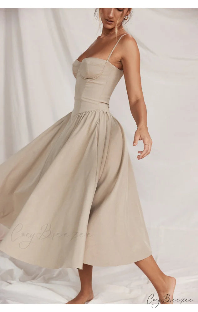 Aurora Midi/Maxi Stylish Bustier Corset Dress Midi / M