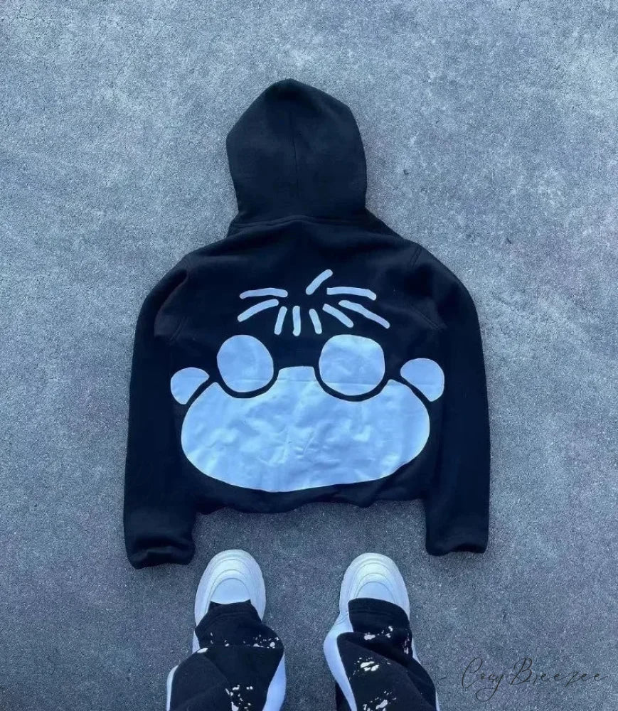 Autumn Fun Pattern Printed Hoodie hoodies-241228