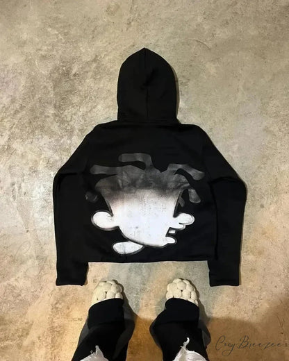 Autumn Fun Pattern Printed Hoodie hoodies-241228