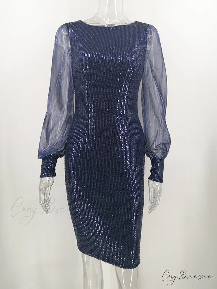 Autumn office Graceful bodycon woman dress