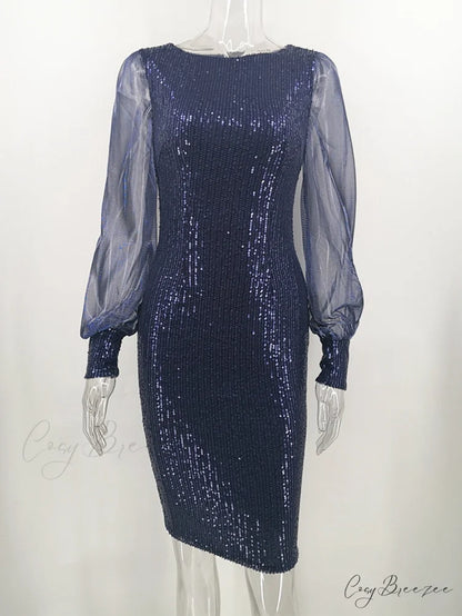Autumn office Graceful bodycon woman dress