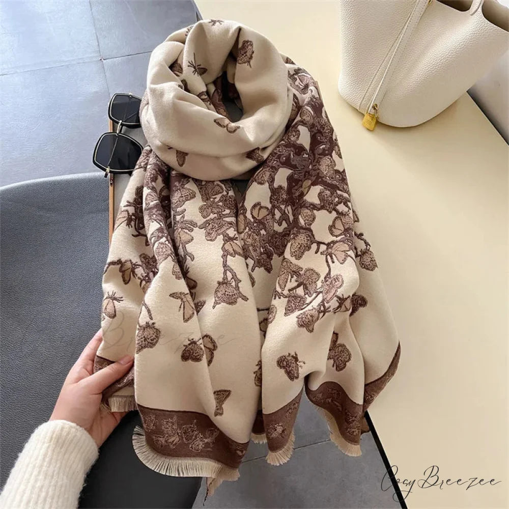 Autumn Pashmina Cashmere Scarf scarf-241228