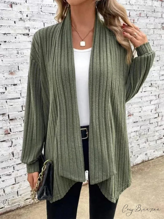 Autumnal Winter Cozy Long Sleeve Loose Plain Casual Comfortable Soft Stylish Sweater