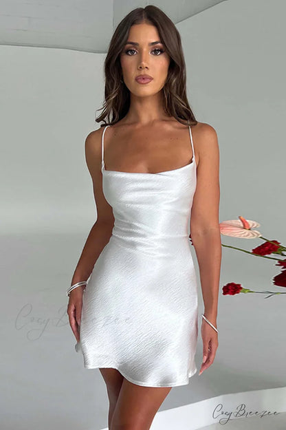 Avianna Elegant Mini Dress M / White