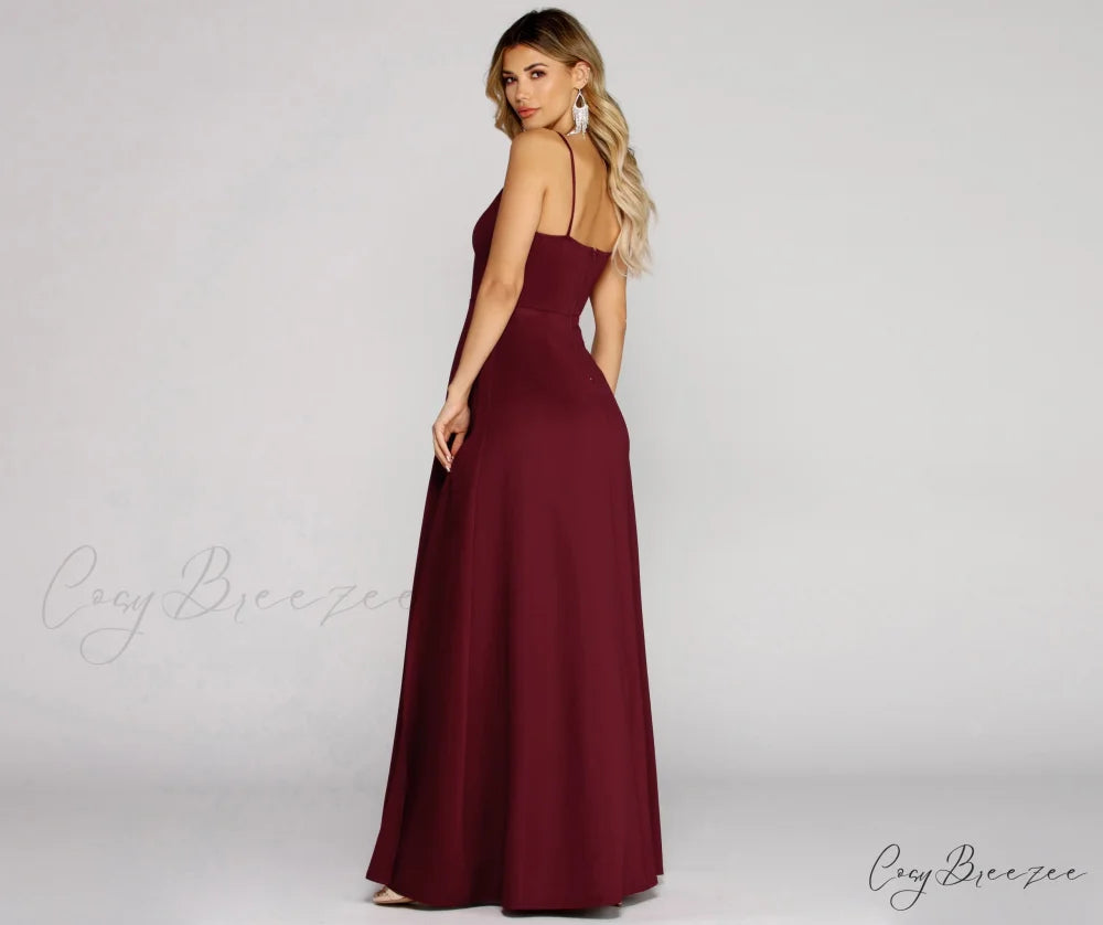 Avianna Formal Stylish High Slit Dress