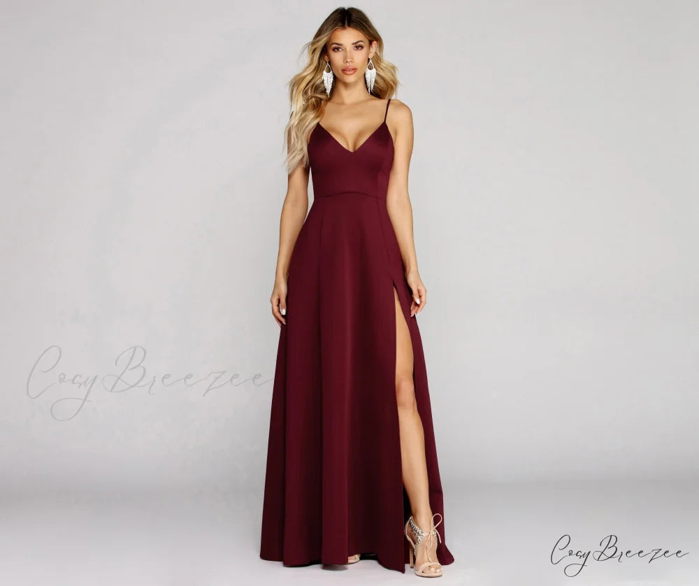 Avianna Formal Stylish High Slit Dress