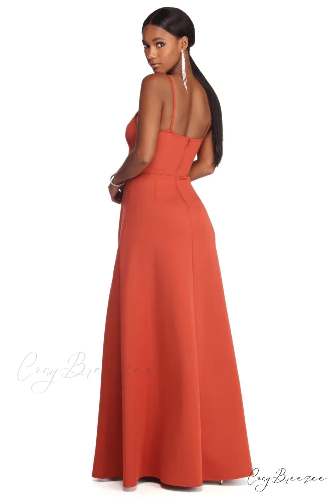 Avianna Formal Stylish High Slit Dress