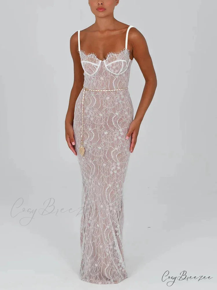 AVRIL Elegant MAXI DRESS M / Black