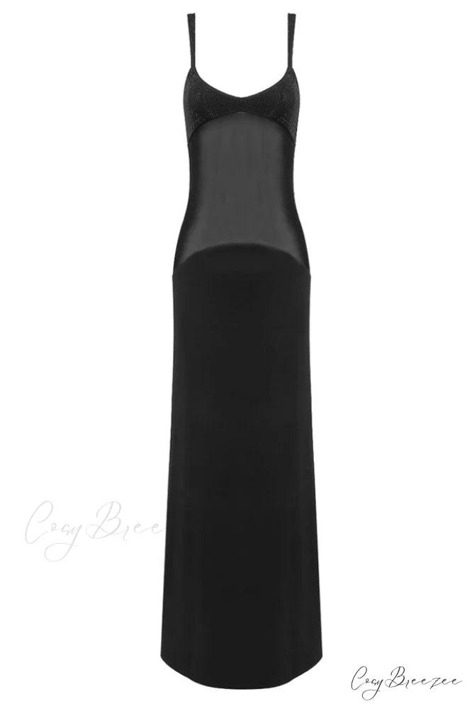 Aya Muse Cut Charming Out Maxi Dress S / Black