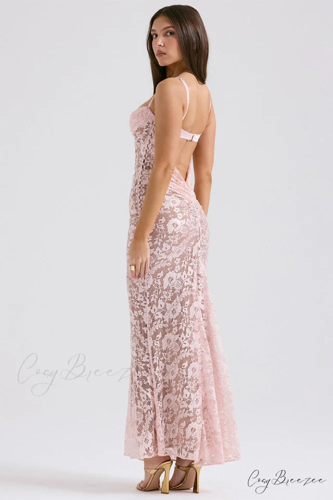 Azzurra Rose Stylish Lace Dress