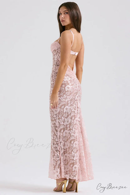 Azzurra Rose Stylish Lace Dress